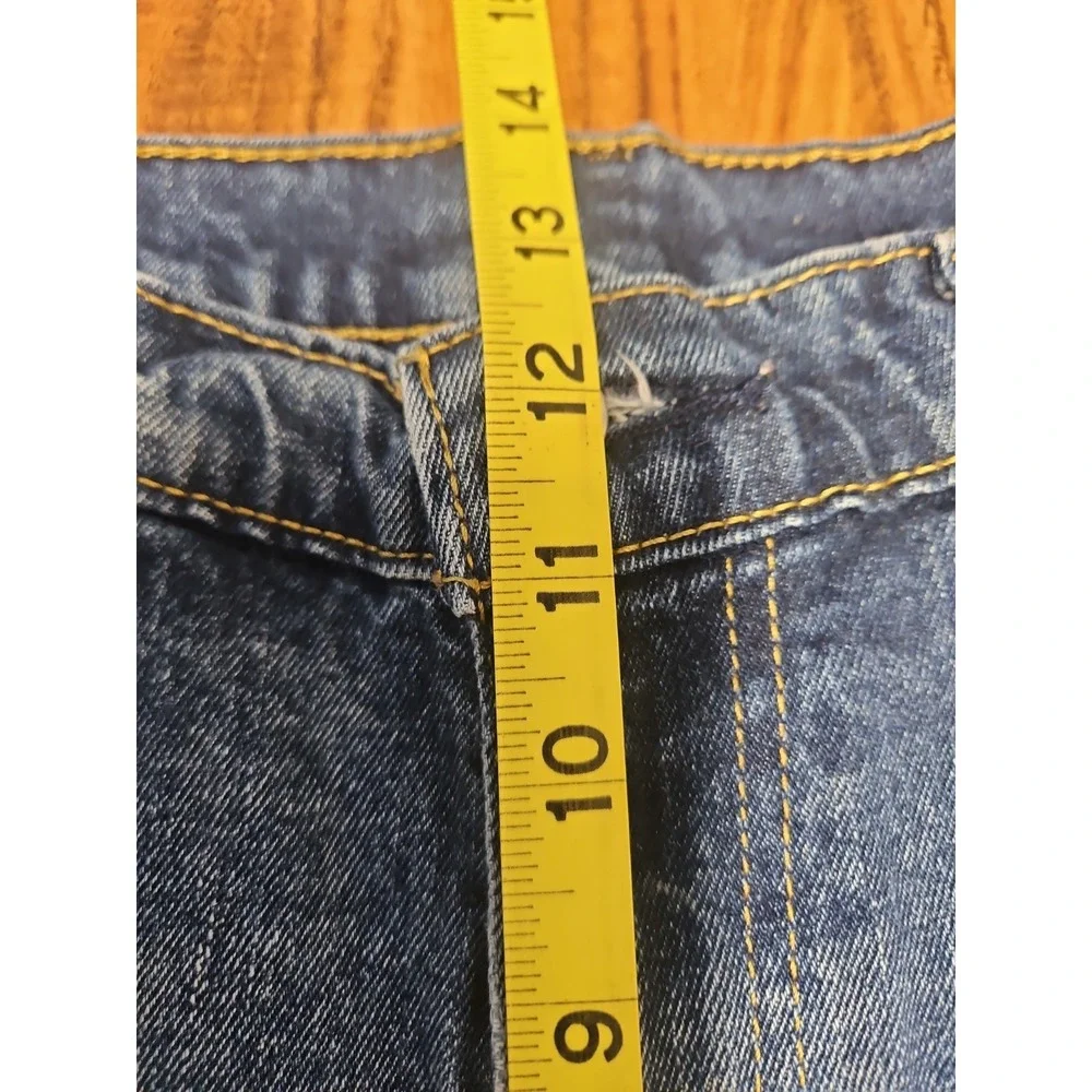 Levis 505 Jeans Mens 38x30 Straight Leg Denim Cotton Dark‎ Wash American